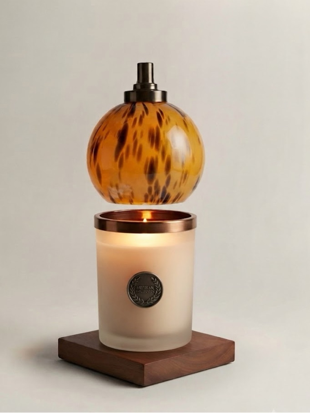 KIRKTON HOUSE Tortoise Shell Candle Warmer Lamp